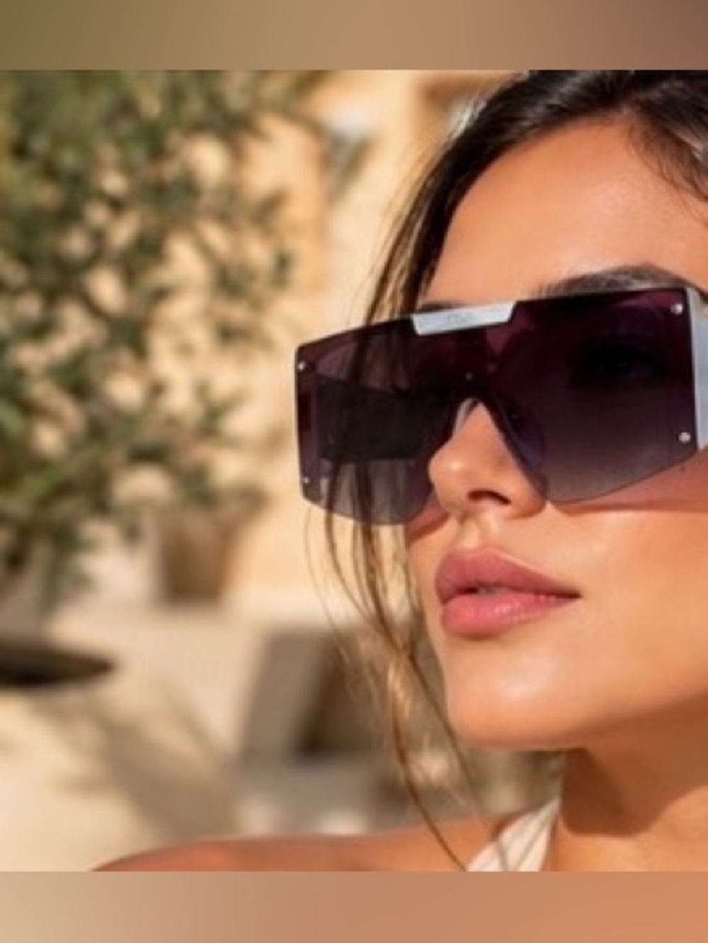 S19 Trye Religion Oversized Shield Sunglasses - Purple Lenses NWT